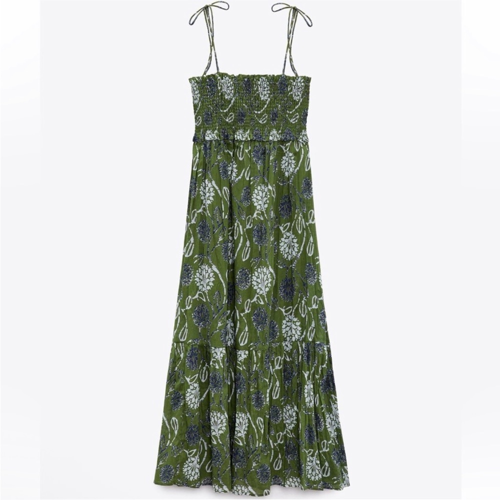 Zara Printed Midi Dress